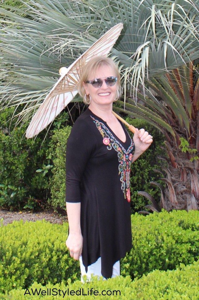 Handmade Parasols with SPF of 99% are an elegant alternative to hats on hot, sweltering days.