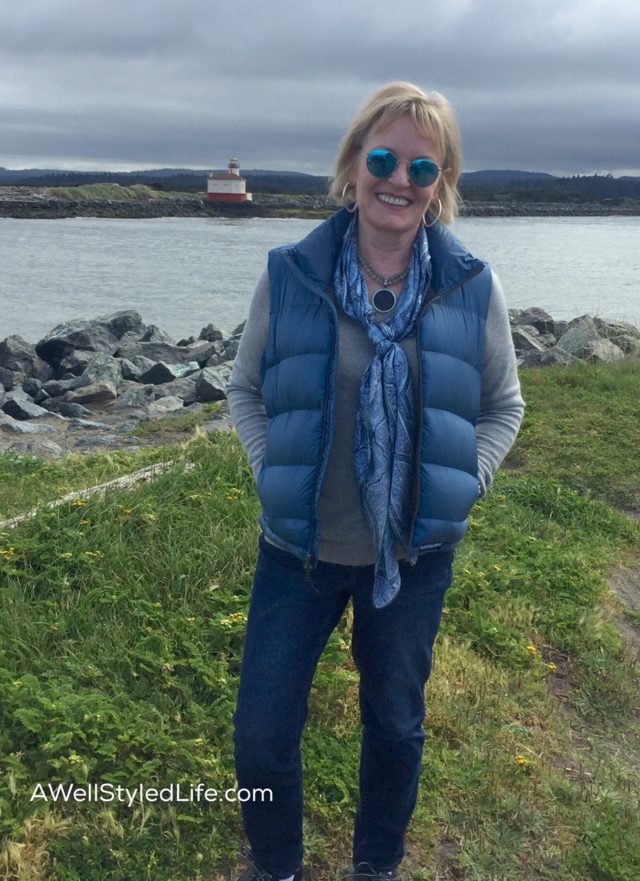 The Oregon coast required socks, sweaters and down vests.