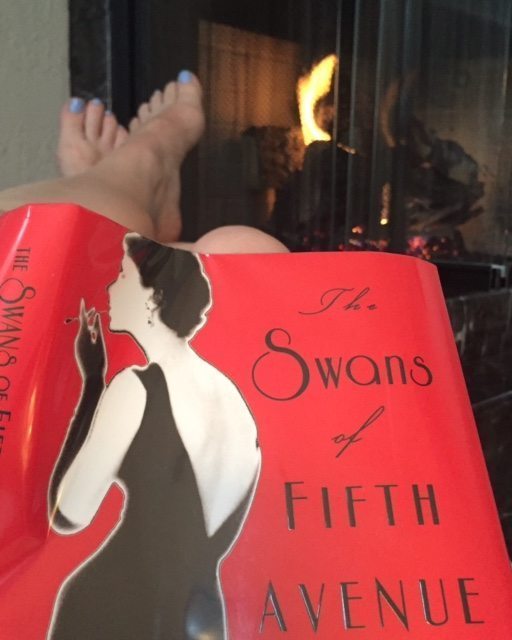 Relaxing by a fire with a good book is my idea of unplugging
