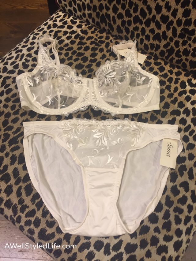 Sensuous Lace bra and panty from Soma