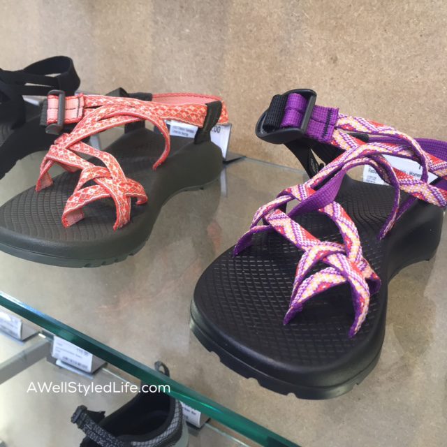 Chaco Water sandals to wear at the lake when camping