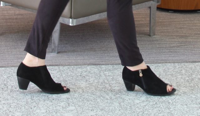 Luisa peep toe bootie by Munro
