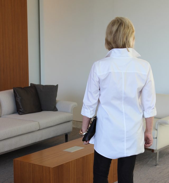 Chico's no iron white shirt