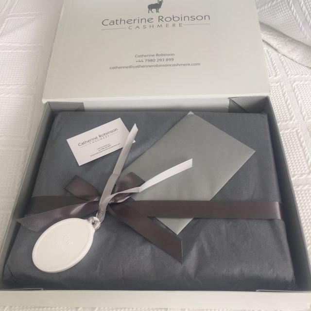 Catherine Robinson cashmere packaging