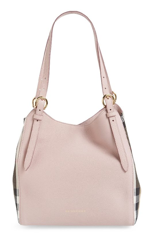 Small Canterbury' House Check & Leather Tote