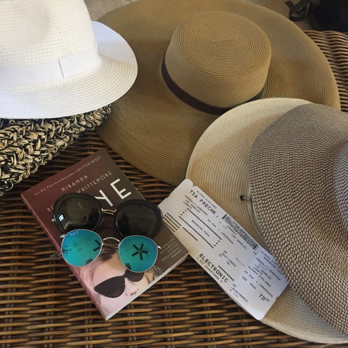 sun hats and a fun novel
