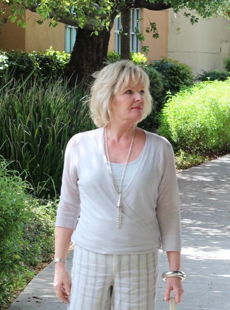 Nic & Zoe 4-way linen sweater
