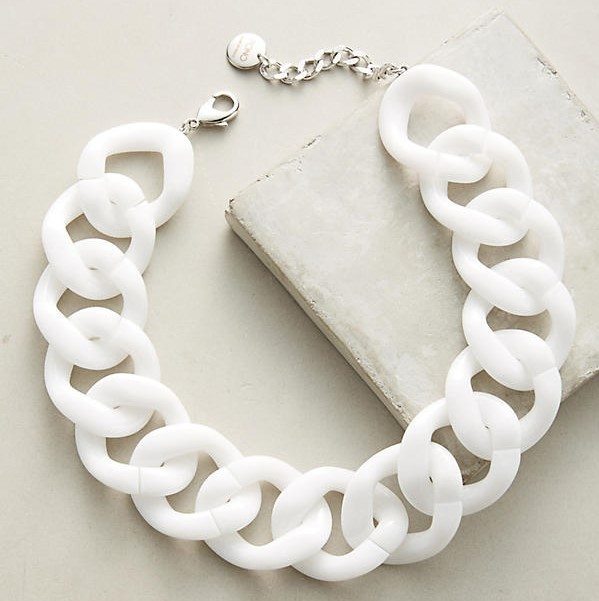 Ana Choker in white lucite