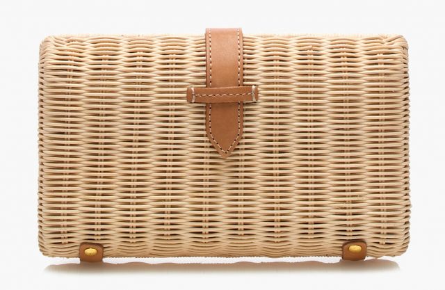 JCrew wicker clutch
