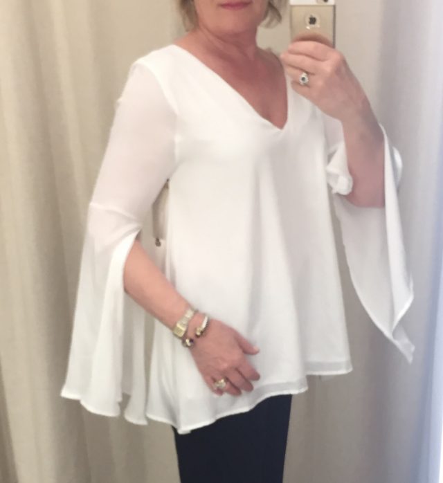 Leith split sleeve top