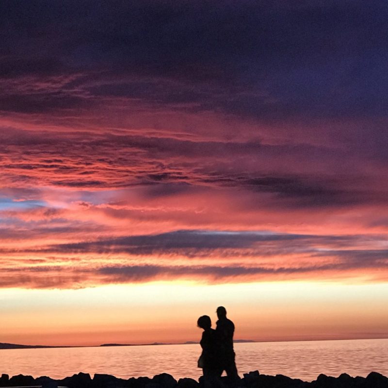 sunset in Parksville