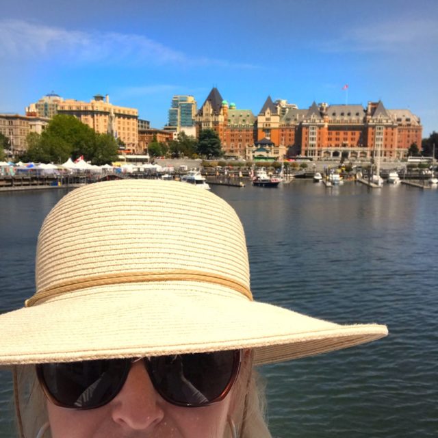 sailing out of Victoria harbor