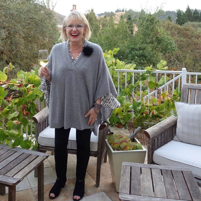 Jennifer Connolly of A well Styled life wearing Halogen cashmere from Nordstrom