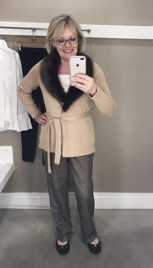 Jennifer Connolly of A Well Styled Life wearing Talbots 70th anniversary collection