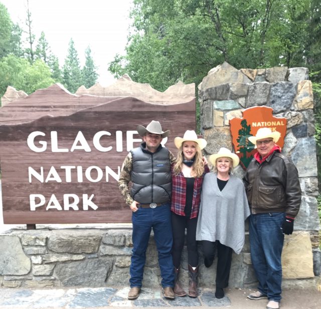 enjoying Glacier national Park