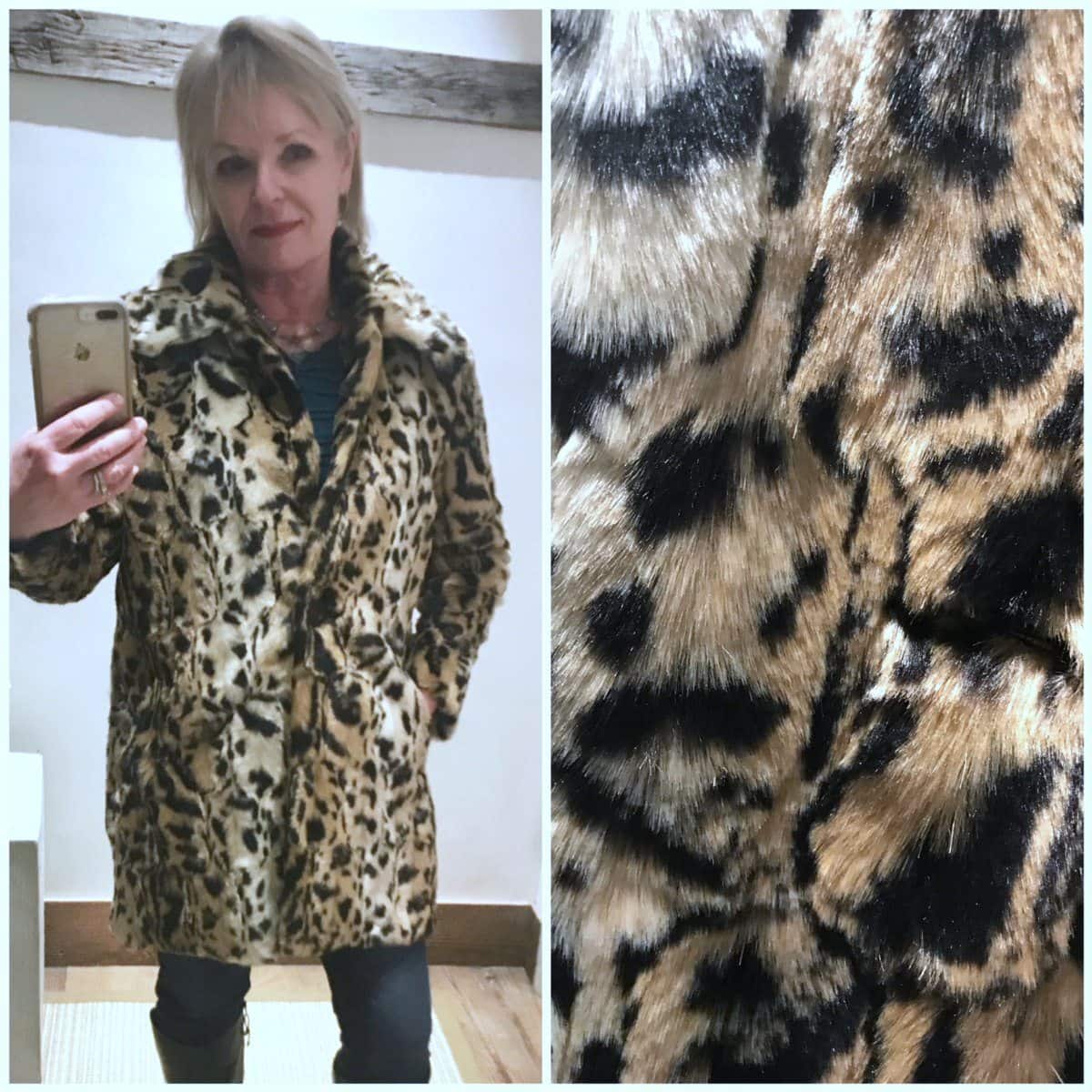 Jennifer Connolly of A Well Styled Life wearing Faux Fur from Anthropologie
