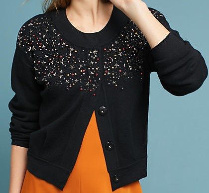 Fallen Star cardigan from Anthropologie on A Well Styled Life