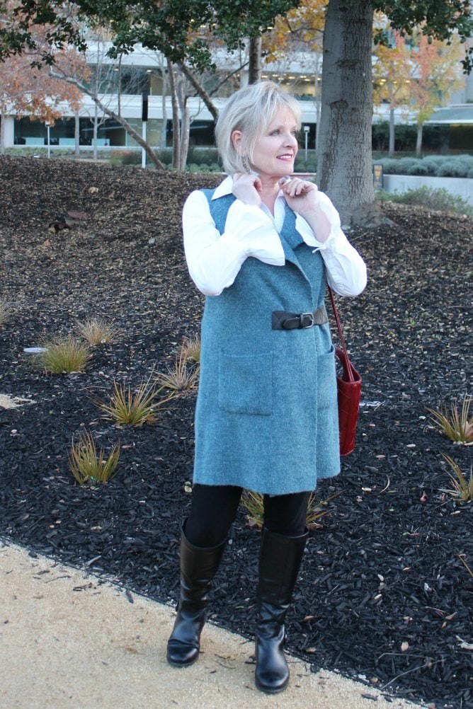Jennifer Connolly of A well Styled Life wearing Talbots blouse