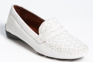 Robert Zur white driving moccasins on A Well Styled Life