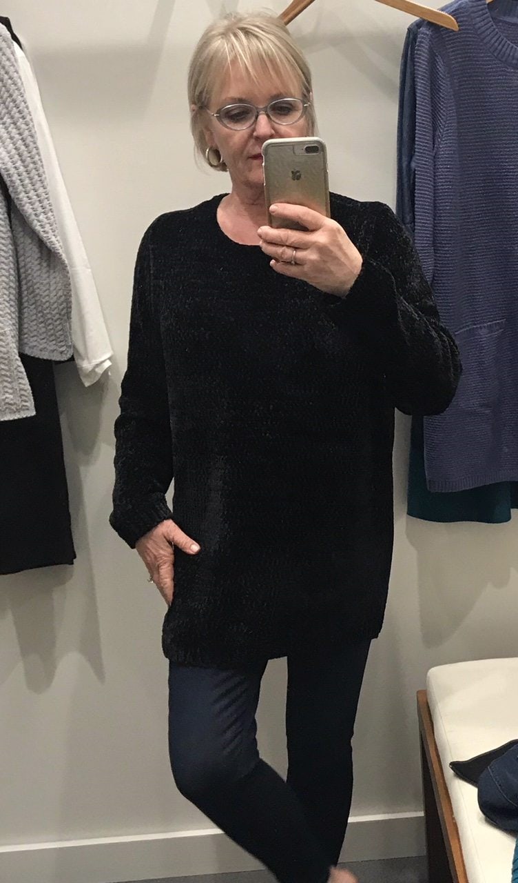 Jennifer Connolly of A Well Styled Life wearing J Jill Chenille