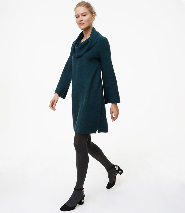 Sweater dress from the Loft on A Well Styled Life