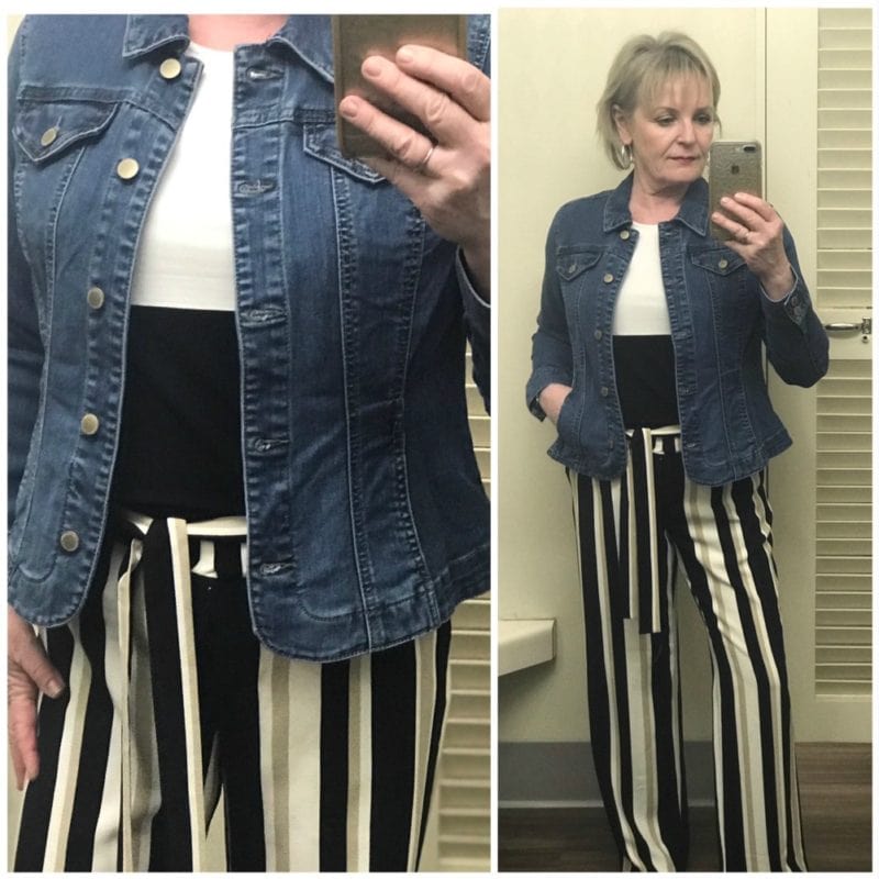 Jennifer Connolly of A Well Styled Life wearing petites from Macy's