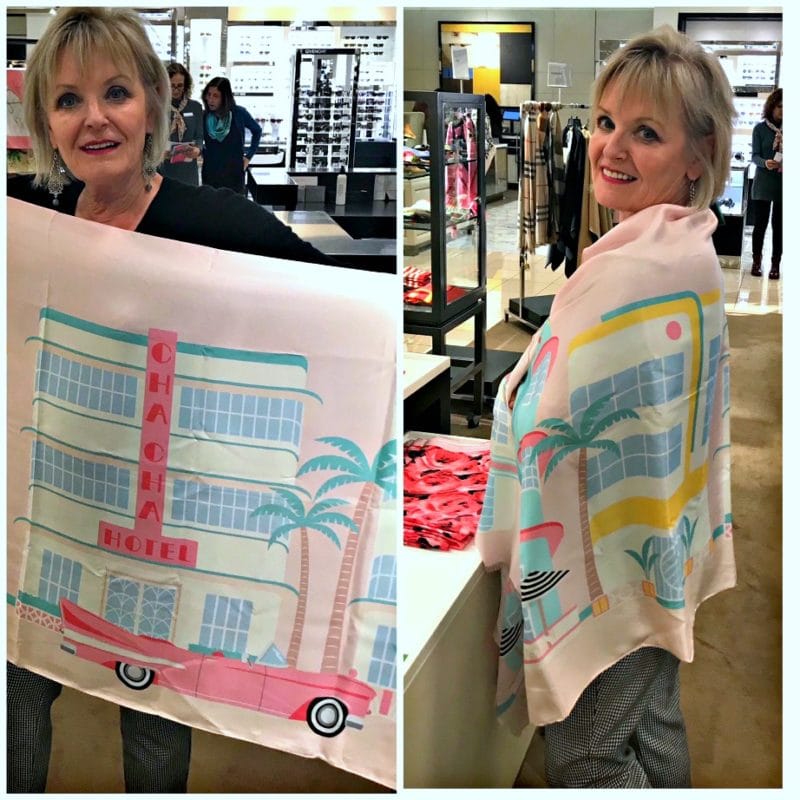 Jennifer Connolly of A Well Styled life wearing Kate Spade scarf at Nordstrom