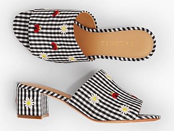 Gingham Slides from Talbots on A Well Styled Life