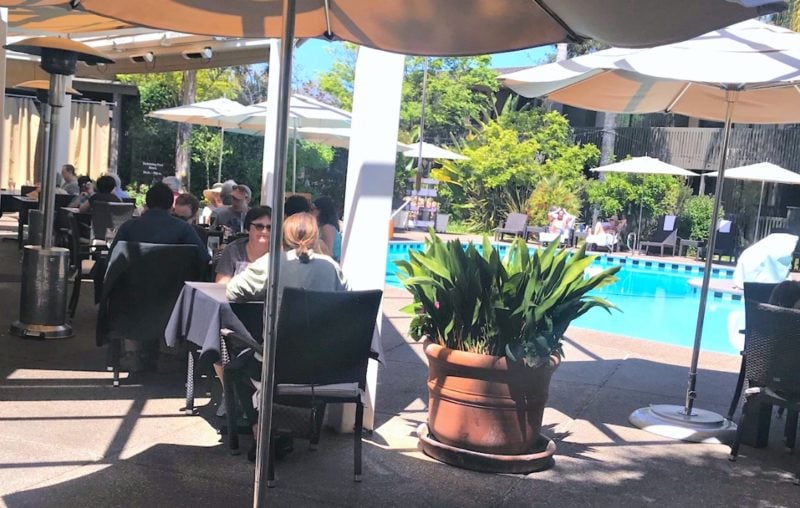 Jennifer Connolly of A Well Styled Life exploring Dinah's Hotel in Palo Alto