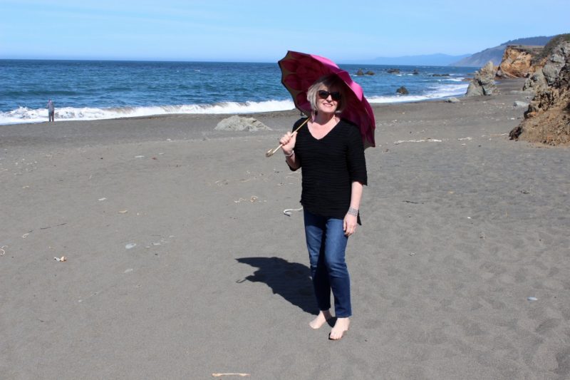 Jennifer Connolly of A Well Styled Life wearing Fiore Angled Top from artful home
