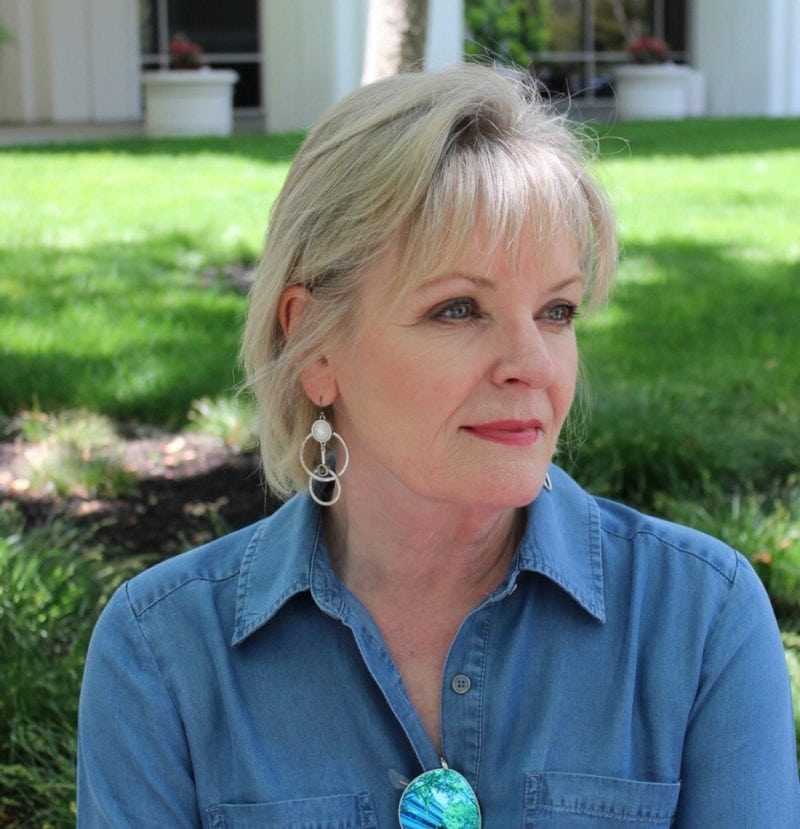 Jennifer Connolly of A Well Styled Life wearing Lucky brand earrings from Macy's