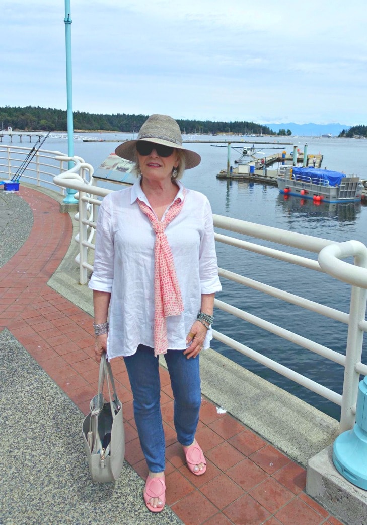 Jennifer Connolly of A Well Styled Life at dragon Boat races in Nanaimo, BC