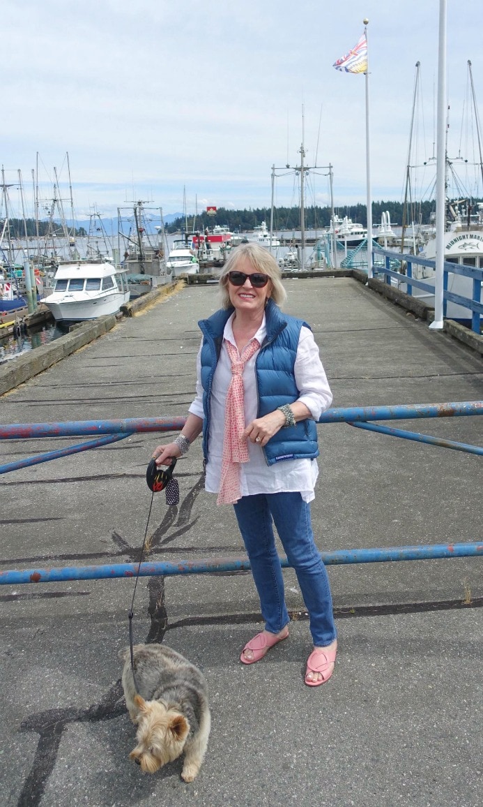 Jennifer Connolly of A Well Styled Life at dragon Boat races in Nanaimo, BC