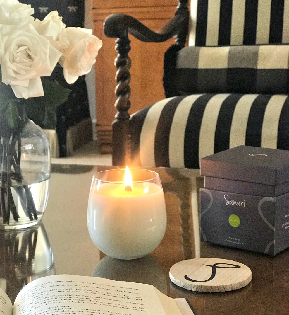 relaxing by candlelight on A Well Styled Life