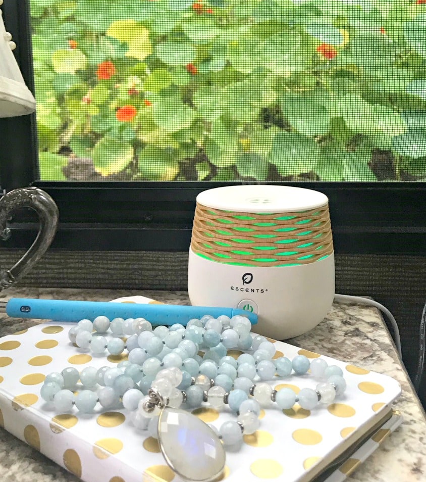 essential oils and gratitude journal on A Well Styled Life