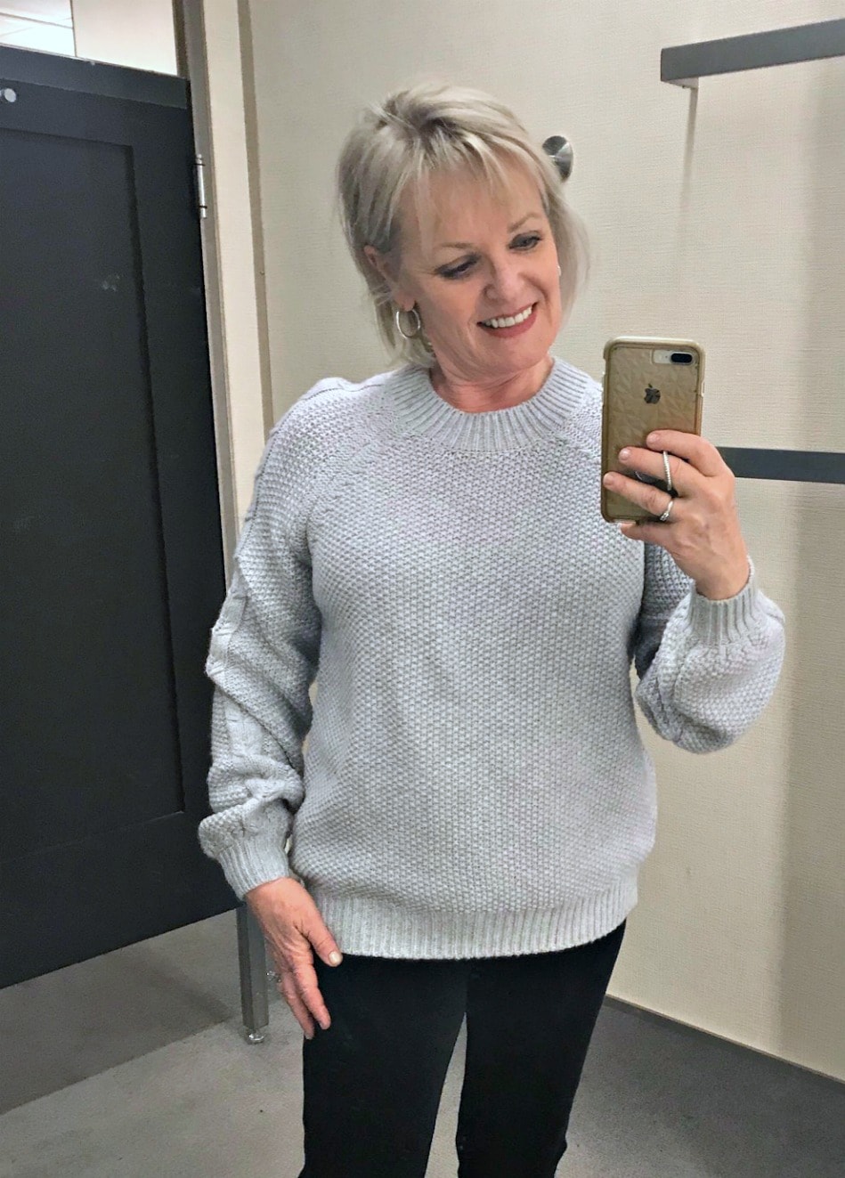 Jennifer Connolly of A Well Styled Life wearing Boden sweater from Nordstrom