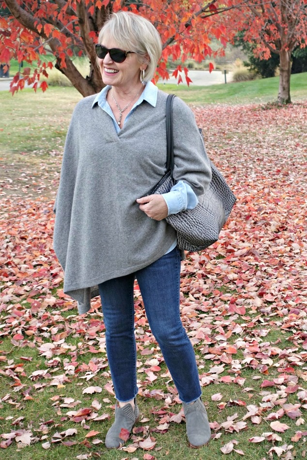 Jennifer Connolly of A Well Styled Life wearing double denim