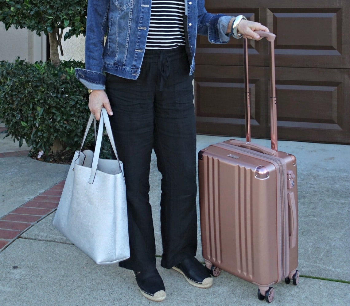 Calpak 20" Spinner bag on A Well Styled Life