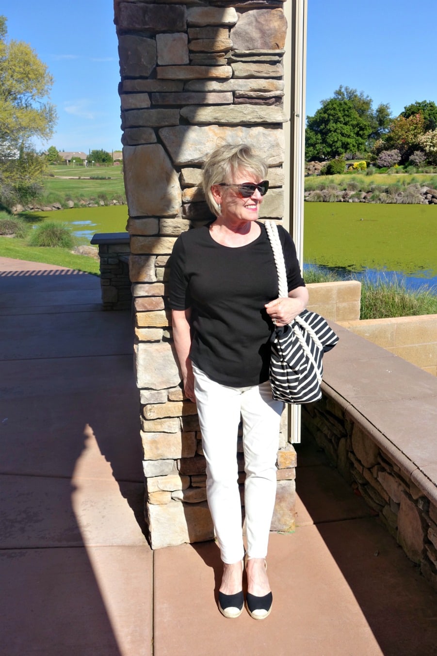 casual jean look from Walmart on Jennifer from A Well Styled Life