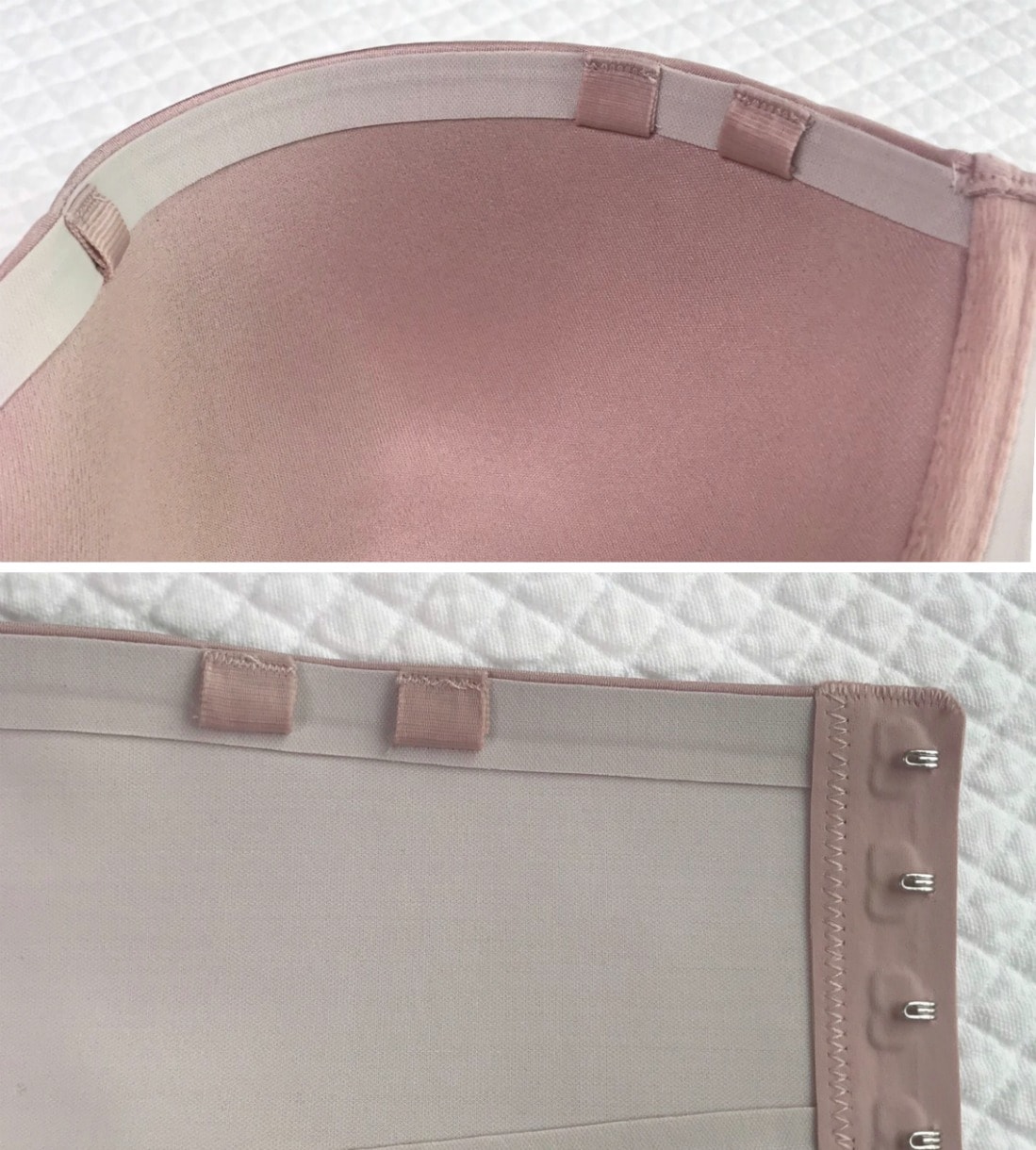 showing adjustable straps on bra