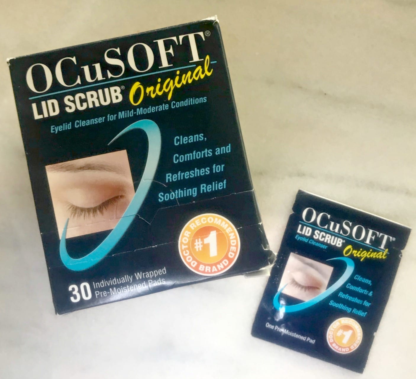 OCuSOFT eye wipes on A Well Styled Life