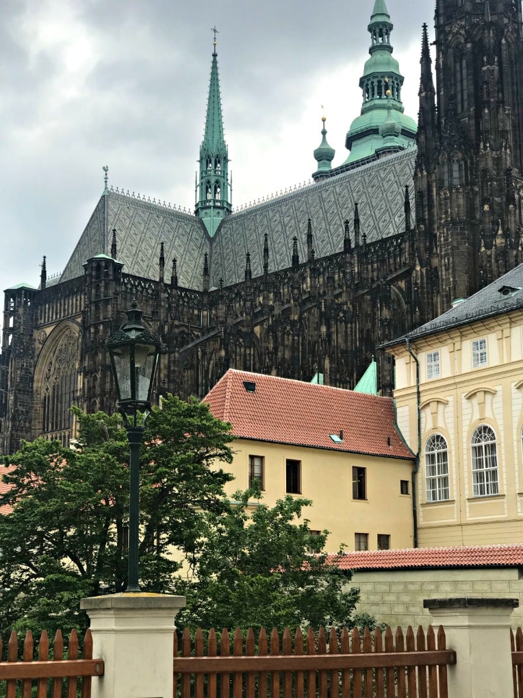 Prague castle seen on a Viking Cruise