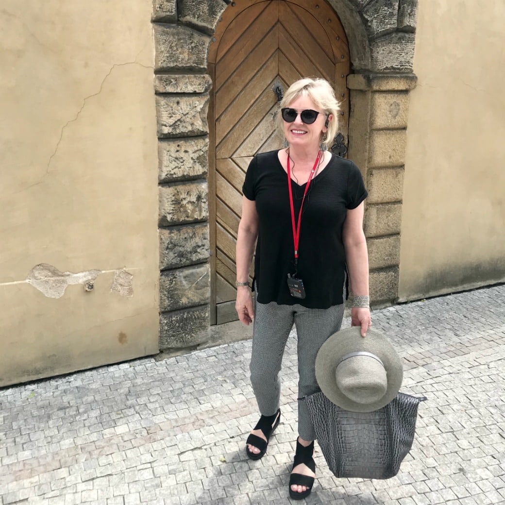 Jennifer Connolly of A Well Styled Life touring Prague Castle with Viking Cruises