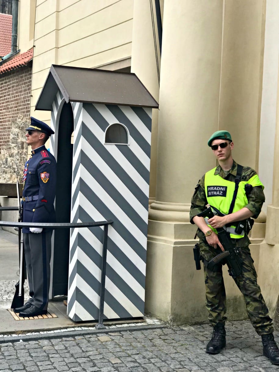Prague castle guards on A Well Styled Life