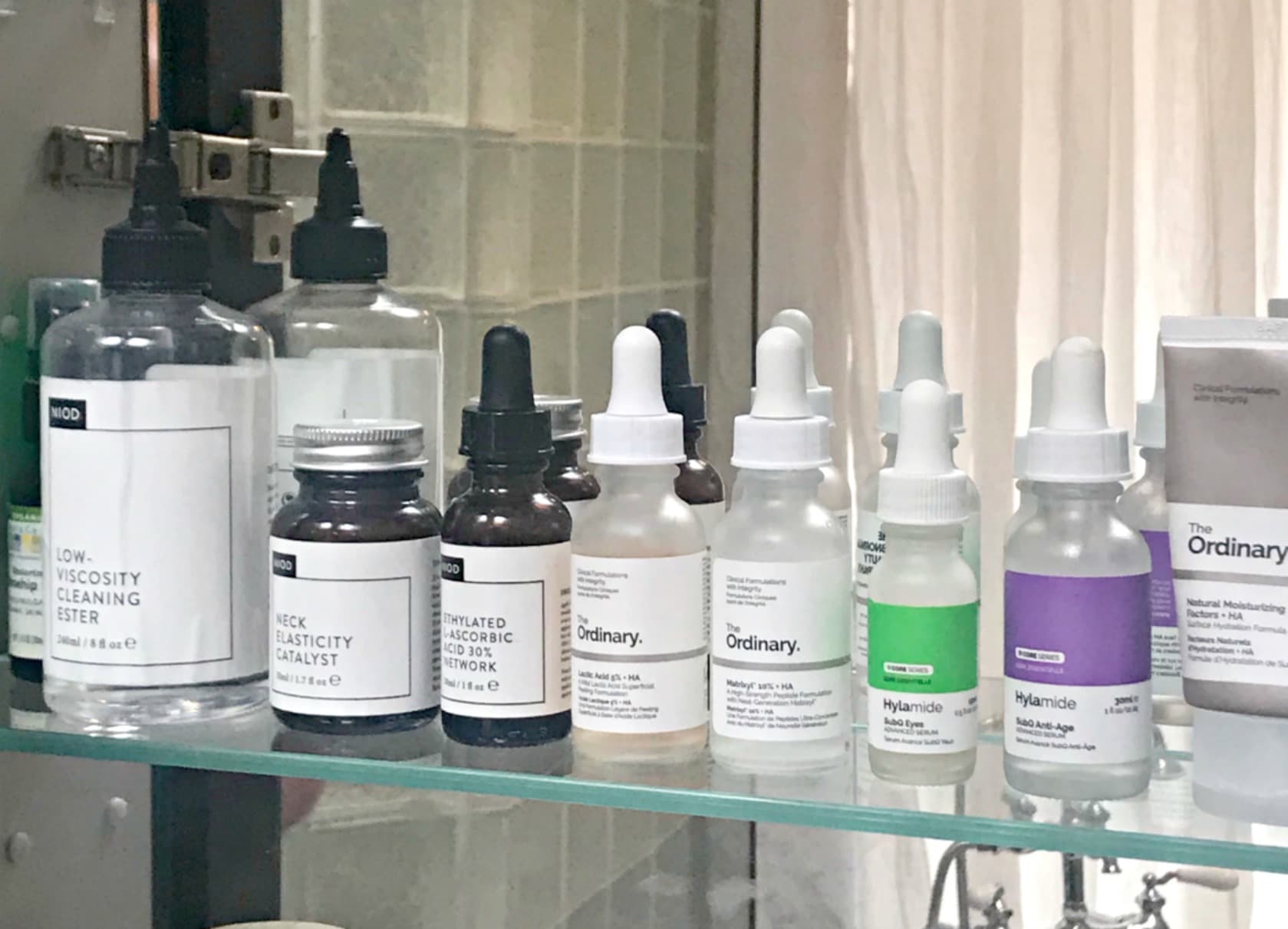 ordinary and Niod skin care products on A Well Styled Life