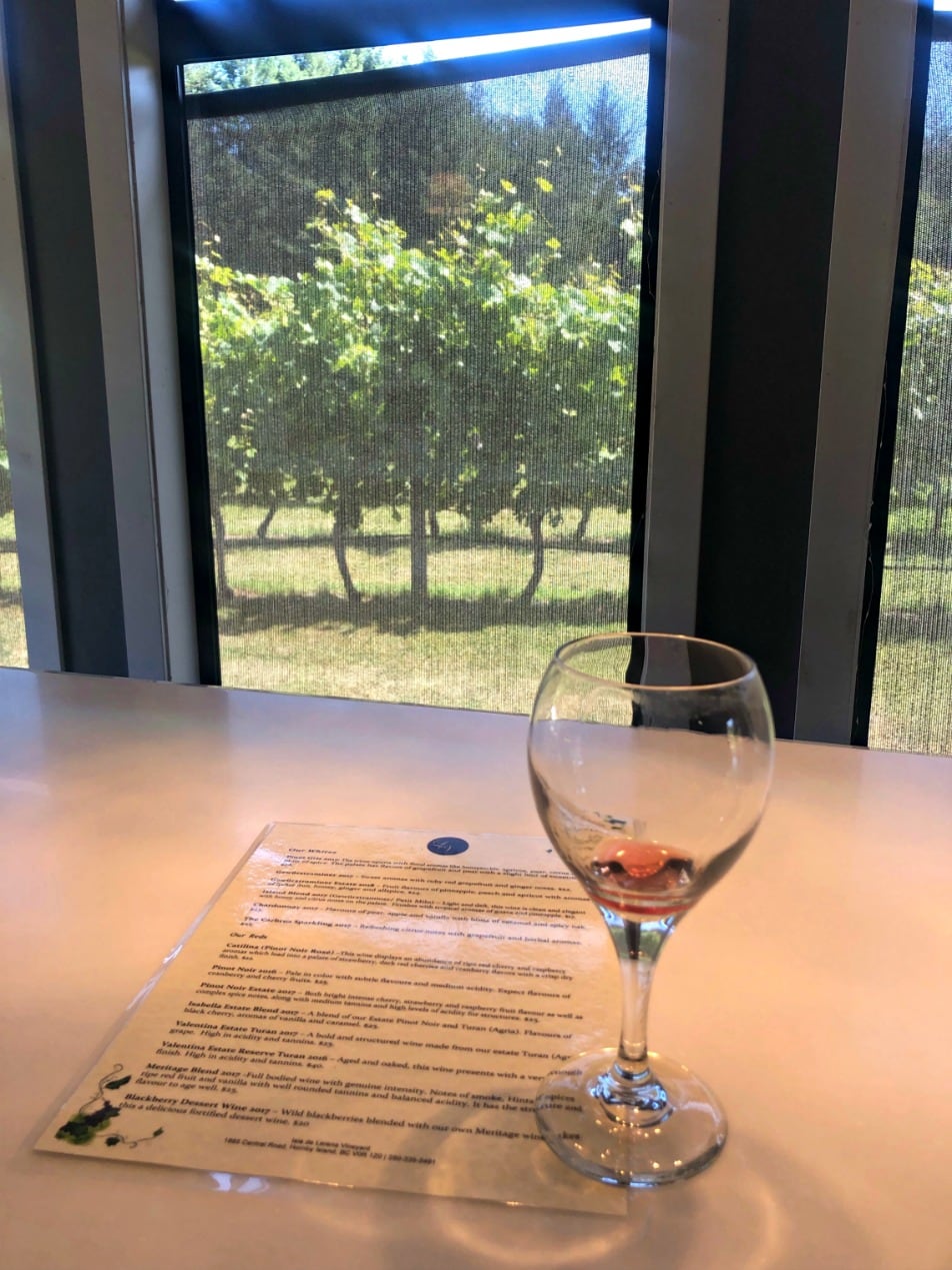 wine tasting at Lerena Vineyards