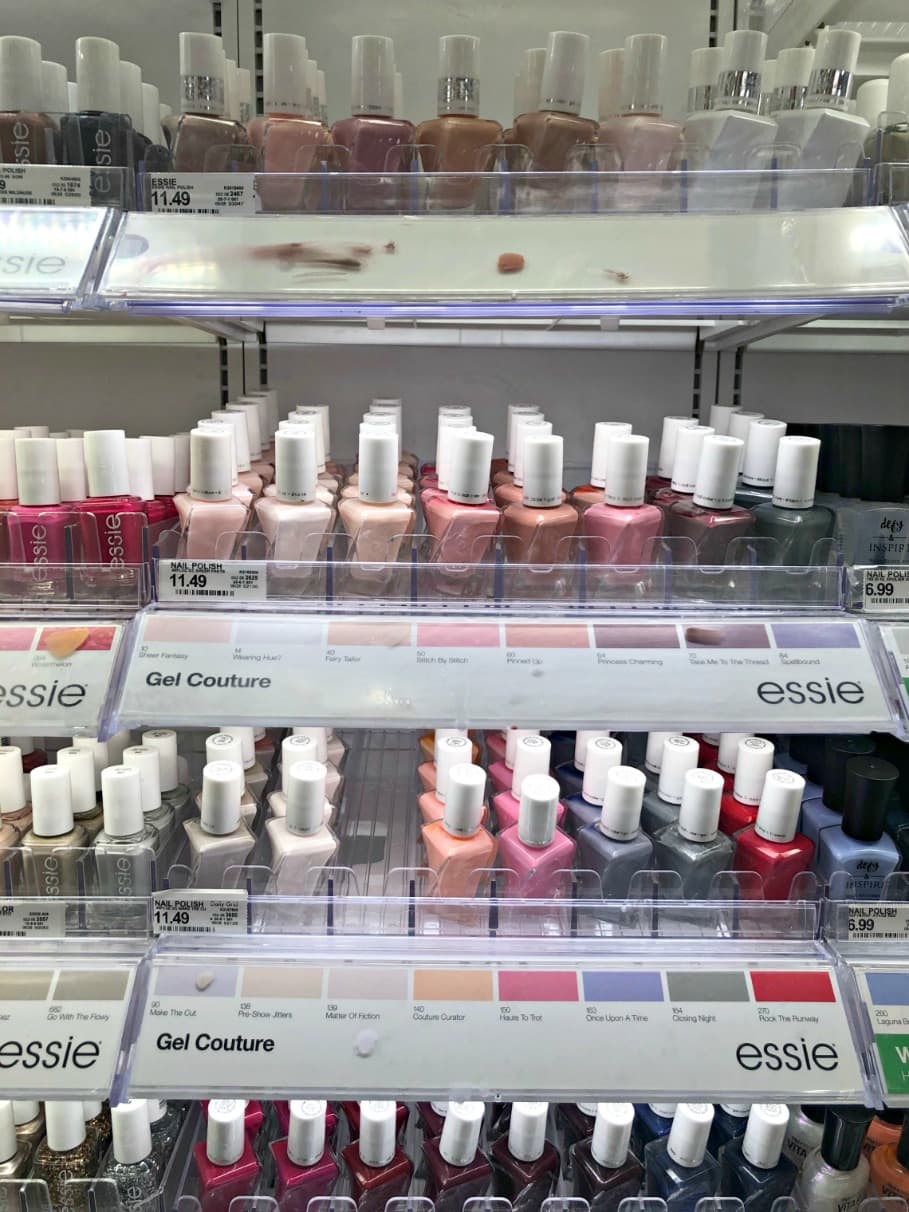 Essie Gel Couture display at Target on A Well Styled Life
