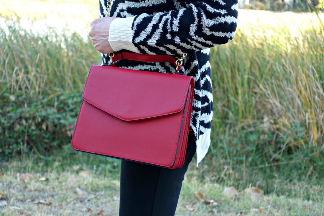 Red Crossbody bag from Walmart on A Well Styled Life