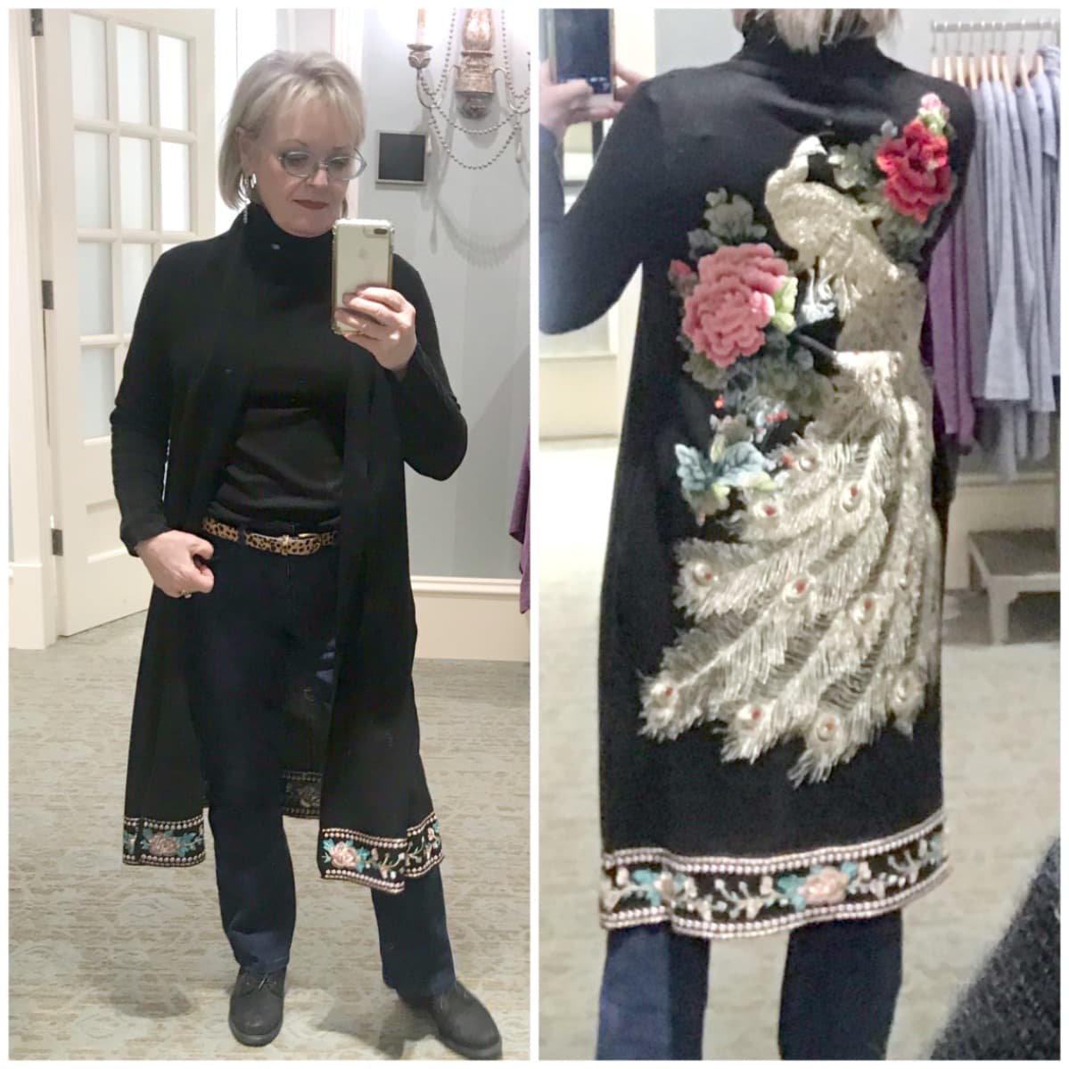 Jennifer Connolly of A Well Styled Life wearing Verona Sweater Coat