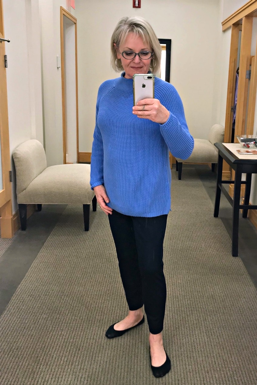 talbots cotton shaker sweater